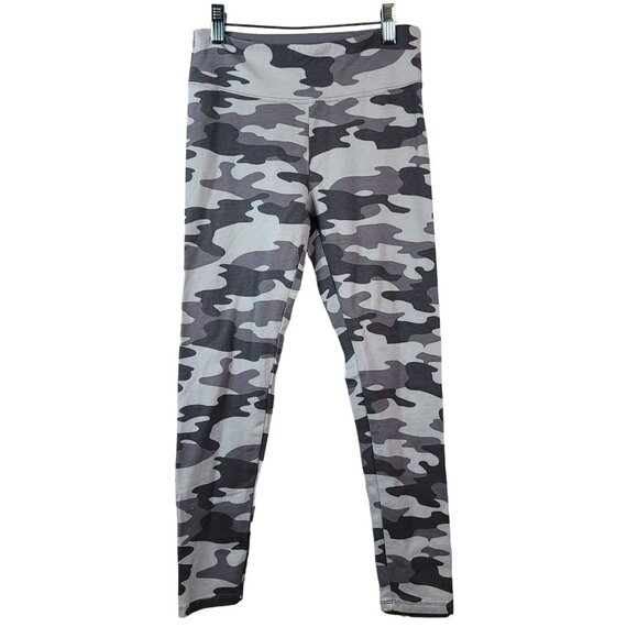 2/$15 SO Camo Leggings Gray Size 10 Large Full Length Pull On Favorite Hi-Rise - Picture 1 of 7